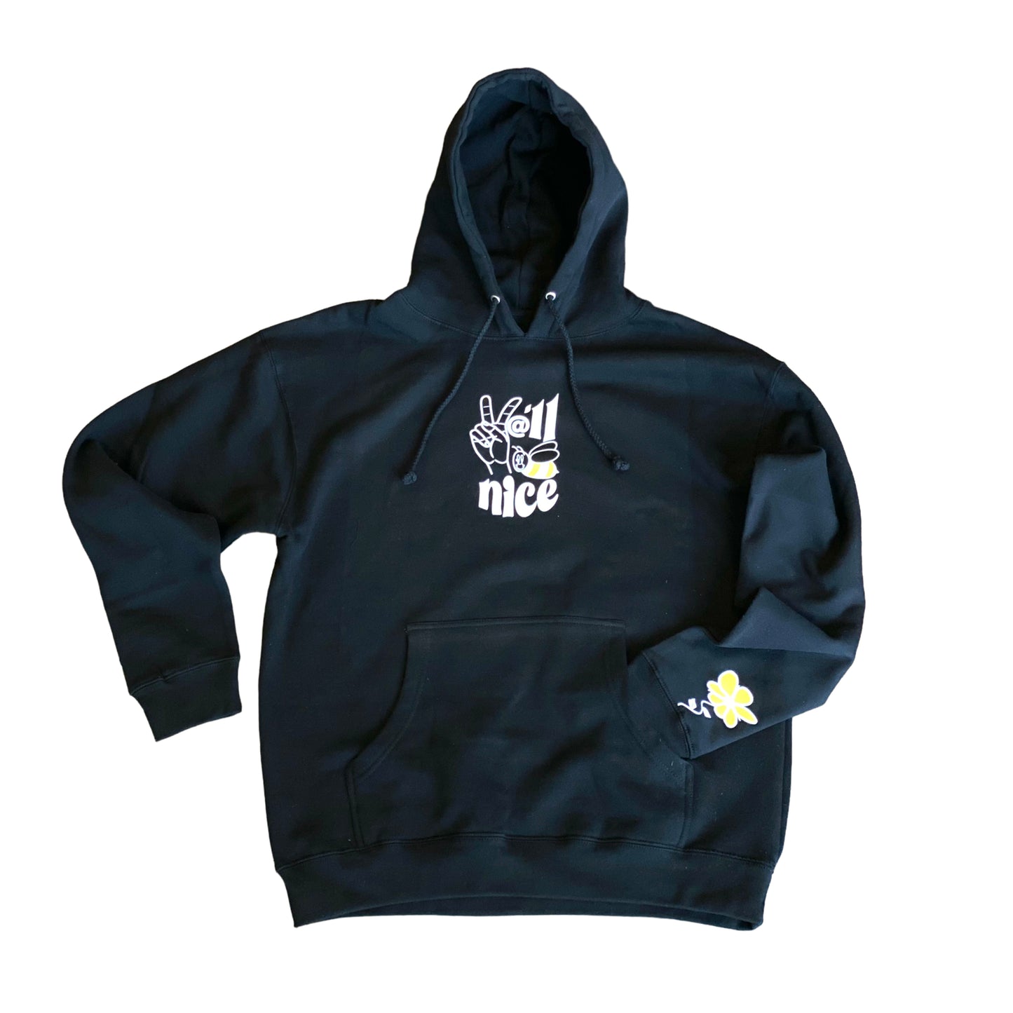 .Yall Be Nice "Dueces Nice Hoodie" Black